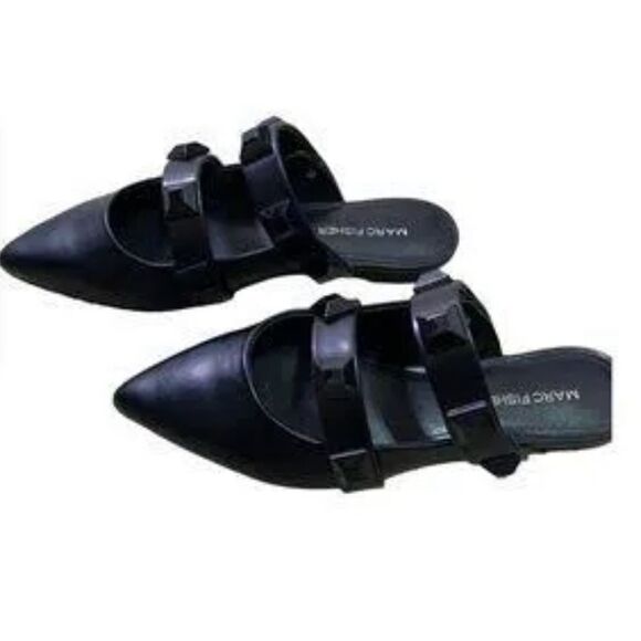 MARC FISHER SEARIL POINT TOE MULE BLACK SIZE 6.5 - Picture 1 of 16